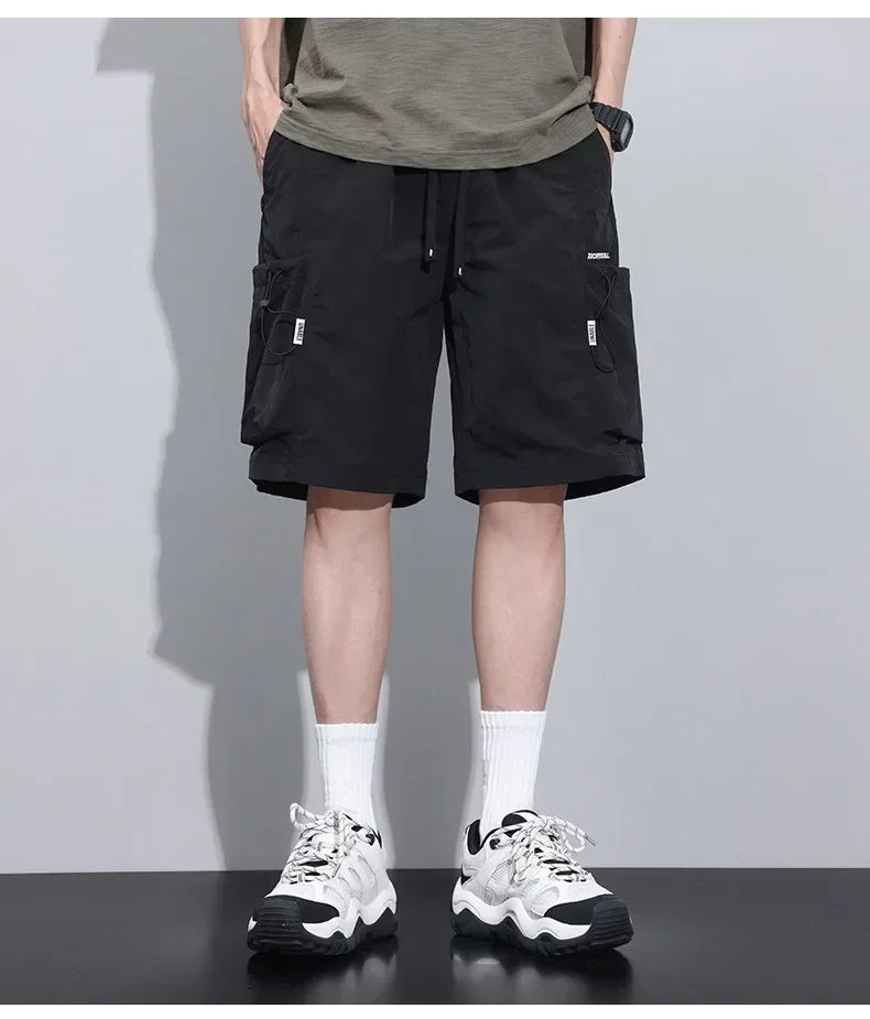 Summer Thin Cargo Men Loose Shorts 
Pocket Baggy Shorts