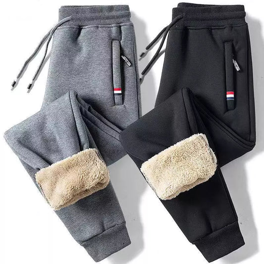 Winter Lambswool Warm Casual men Pants 
Fitness Jogging male Sweatpants