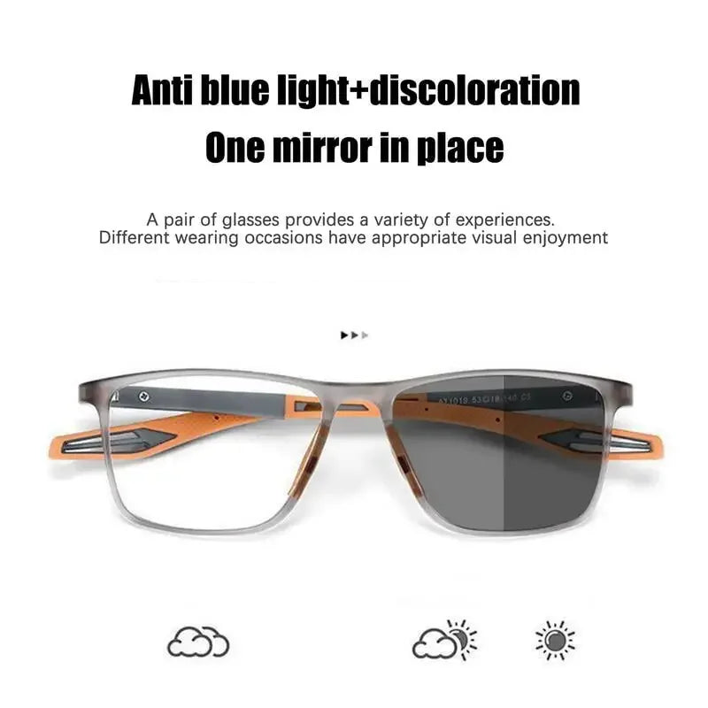 Photochromic Anti-blue Light Multifocal Reading Glasses 
New Progressive Eyewear for Men & Women 
Sports Eyeglasses