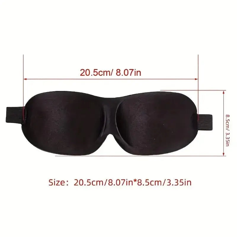 3 D Stereoscopic Sleep Eye Mask
Sleep Magic Memory Sponge 
Black Shading Breathable Eye Protection