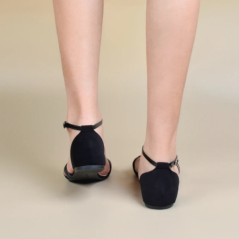 Women's Pointed Toe Flat, Versatile Ankle Strap Shoes
Casual On Slip Sandals