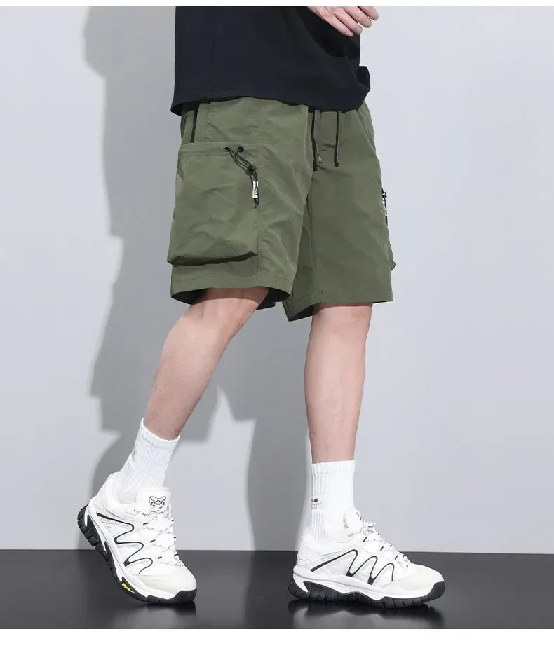 Summer Thin Cargo Men Loose Shorts 
Pocket Baggy Shorts