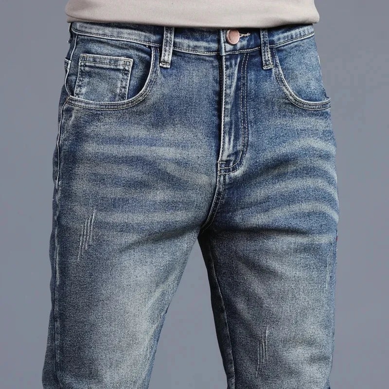 Autumn & Winter Slim Stretch Vintage Street Denim