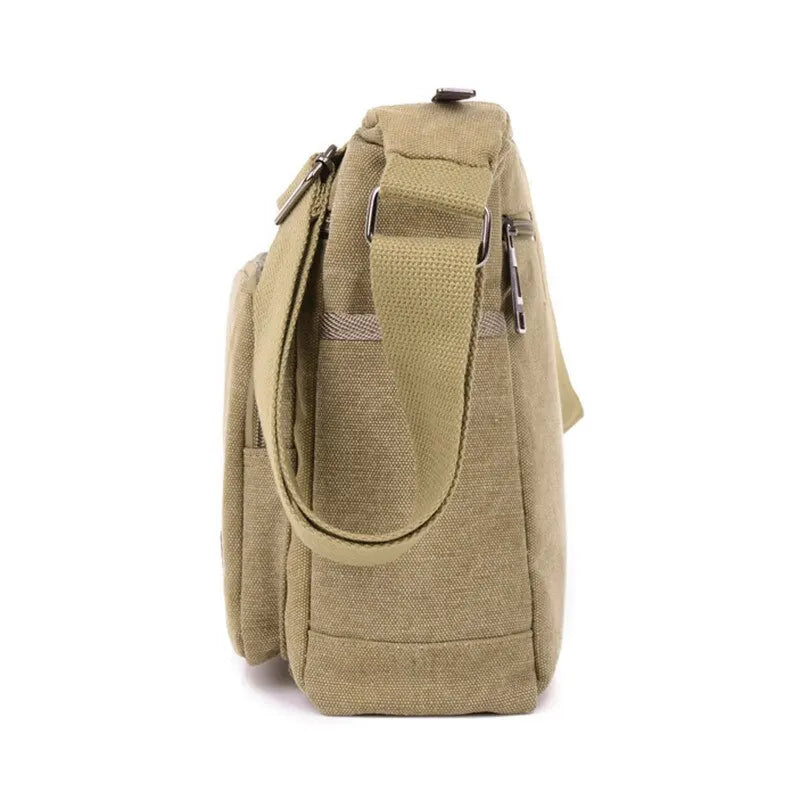 Canvas Shoulder Bag 
Bottle Men & Women Casual Crossbody, Multi Layered bag