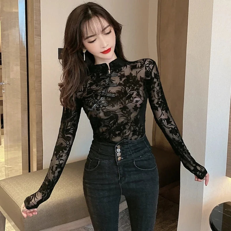 Fashionable Long Sleeve Slim Turtleneck