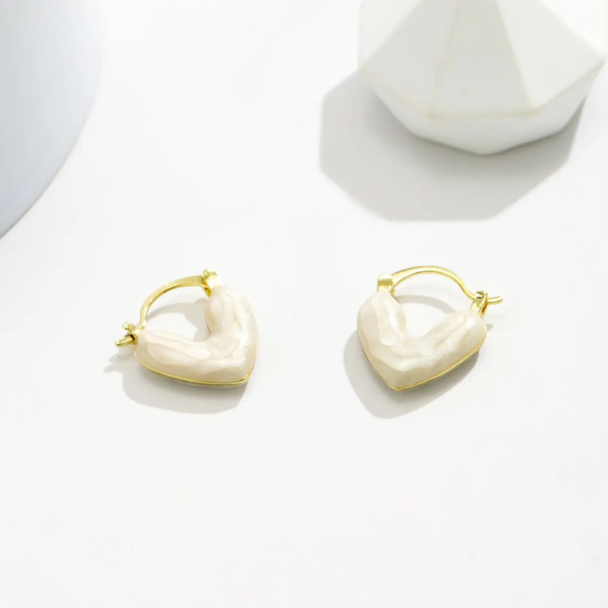 Sweet Mini Love Heart Drop Earrings