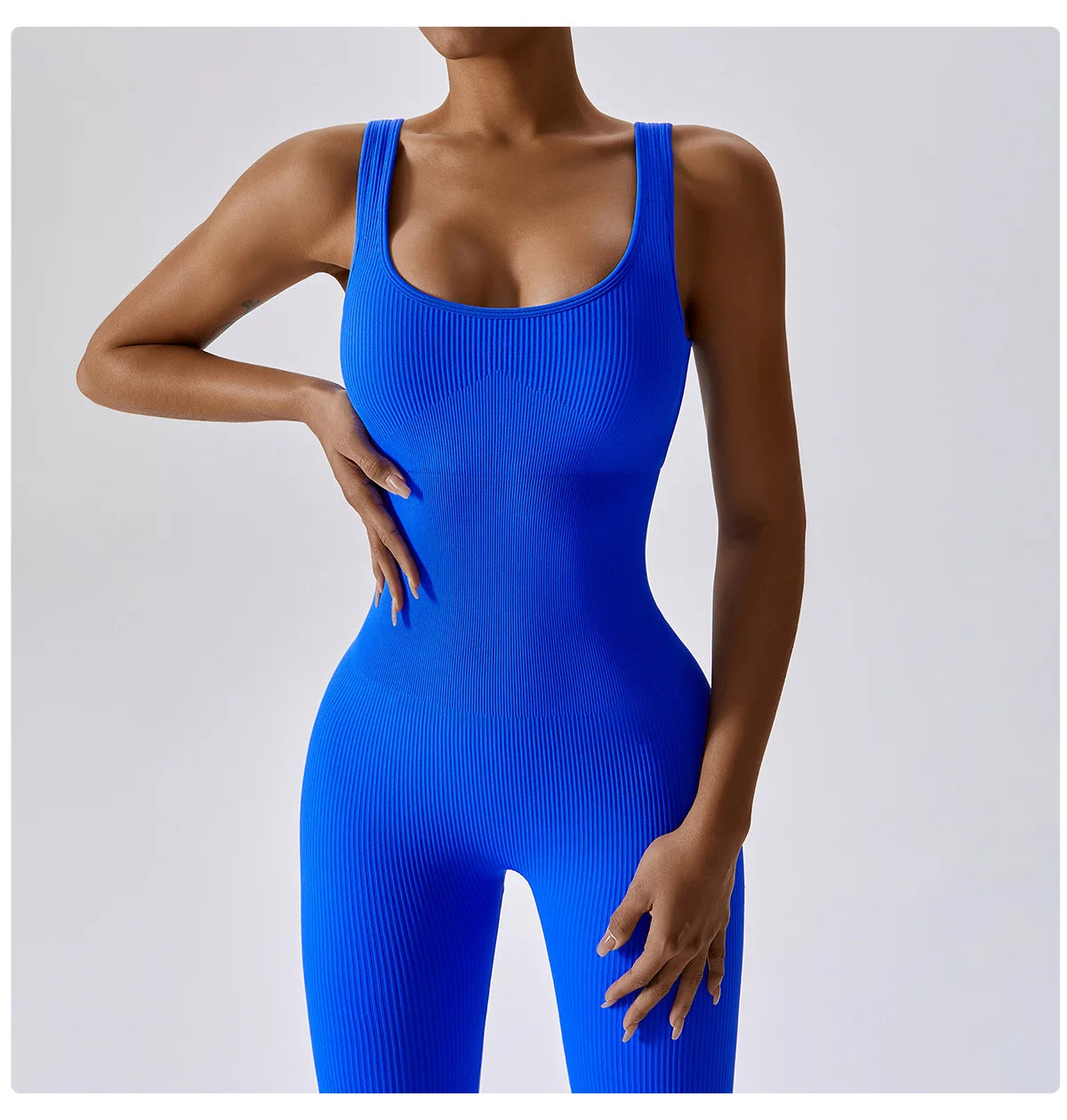 Seamless One-piece Jumpsuit Yoga Suit, Women Dance Romper Fitness Bodysuit 
Workout Siamese Sportswear