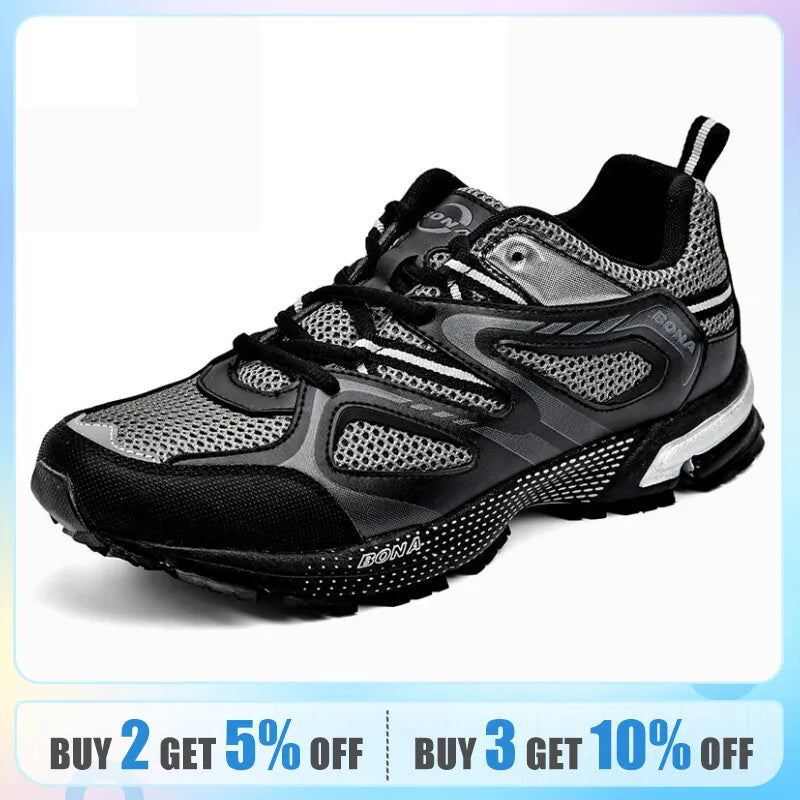 Classics Style Men Running Shoes 
Cow Split Mesh Men Sport Shoes