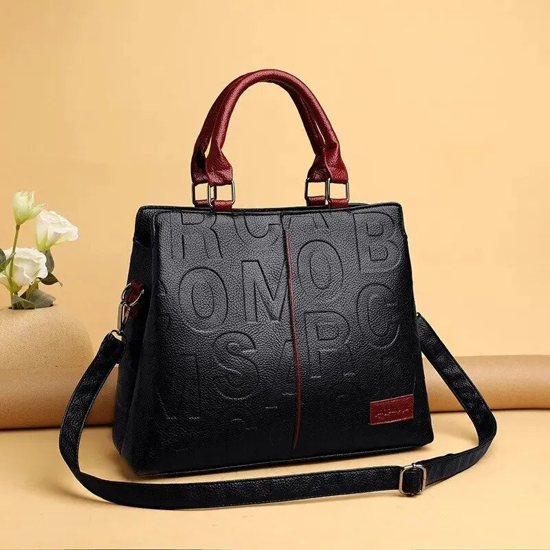 Fashion Solid Color Shoulder Ladies Handbag