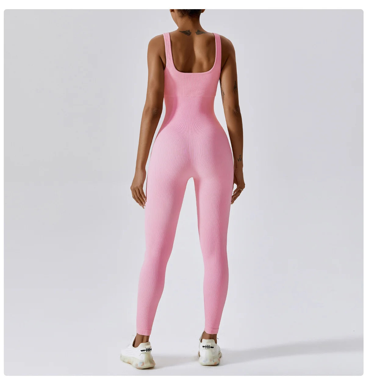 Seamless One-piece Jumpsuit Yoga Suit, Women Dance Romper Fitness Bodysuit 
Workout Siamese Sportswear