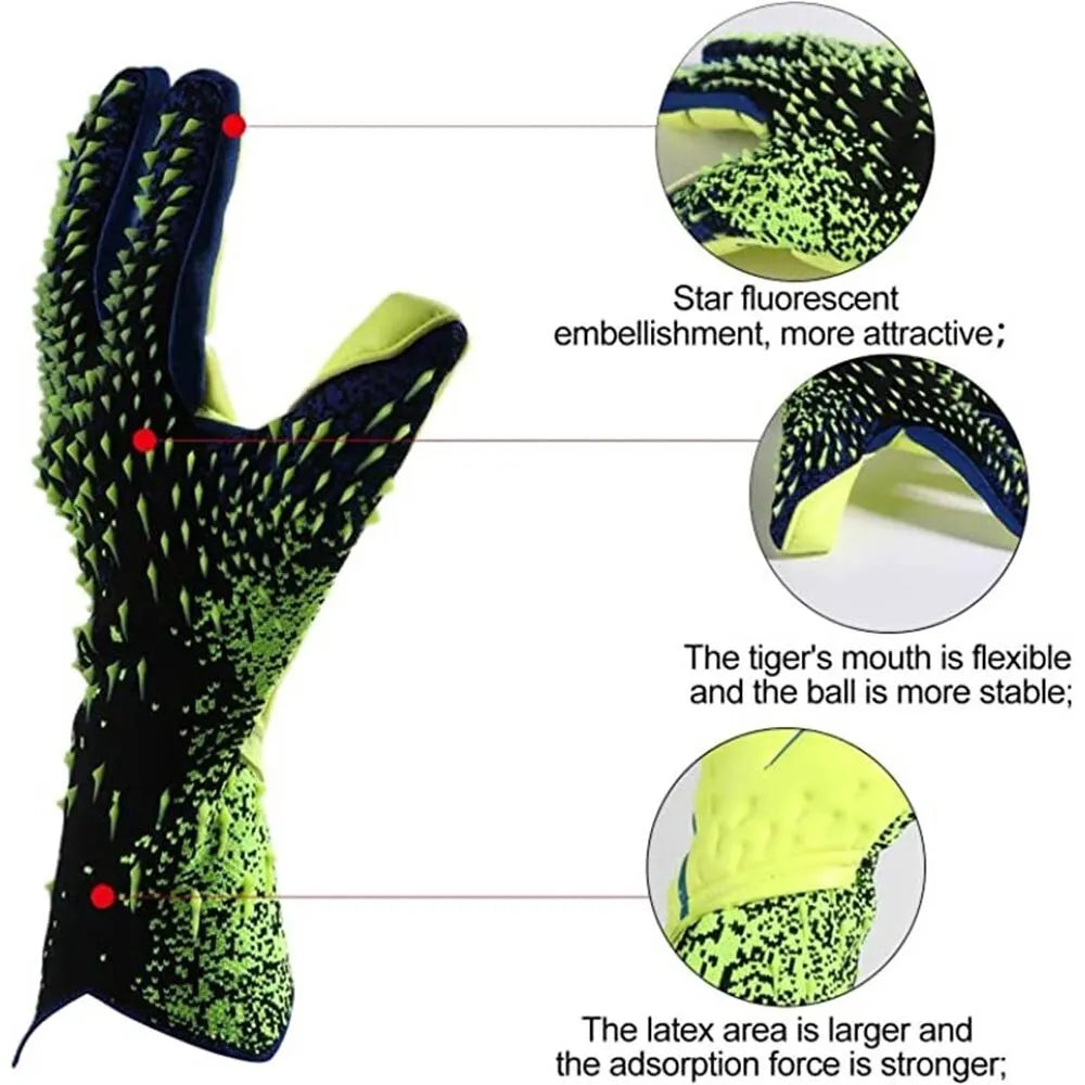 Goalkeeper Gloves with Strong Grip for Soccer 
football Gloves for Kids Youth & Adult