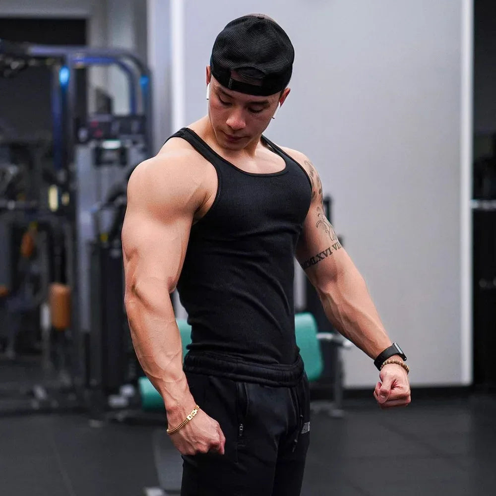 New Men's Vest, Gym Vest fir Training, Fitness, Bodybuilding
Breathable Tops, perfect Tank Top for Gym 
Sport Clothing