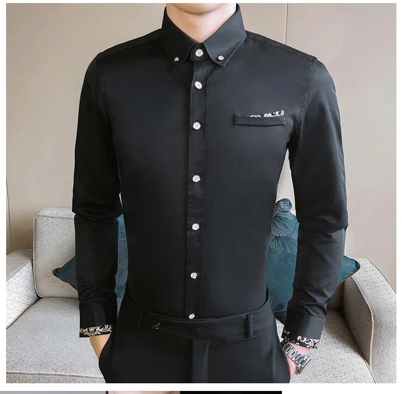 New Men Classic Business Shirt