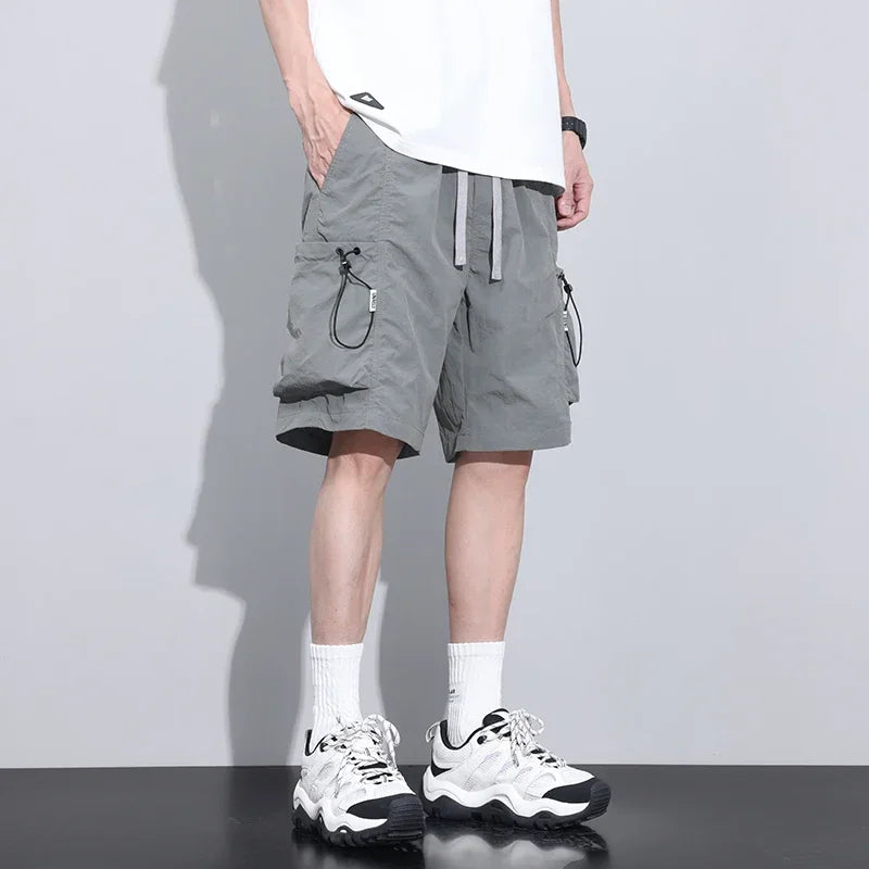 Summer Thin Cargo Men Loose Shorts 
Pocket Baggy Shorts