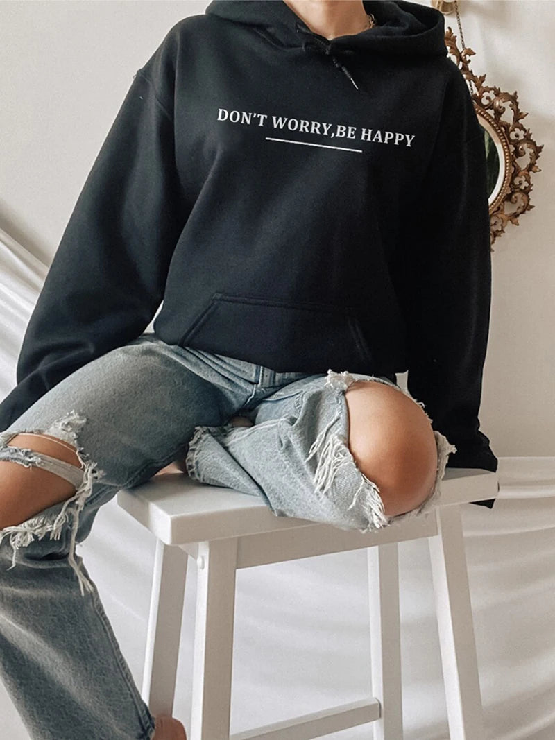 Casual Simple Letter Print Hoodies Sweatshirt for Women
Autumn New Plus Size Thin Basic Pullover