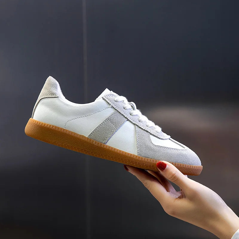 Women's Sneakers with Genuine Leather 
Ladies Training Shoes