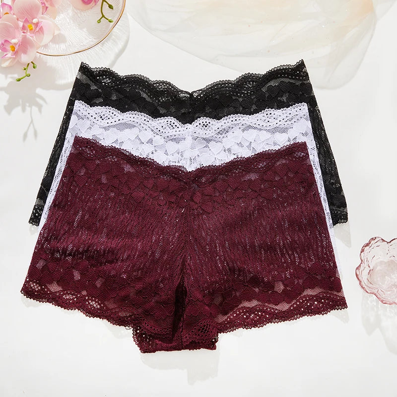 New Lace Underwear Panties with High Waist 
Sexy Hollow Out Ladies Underpants