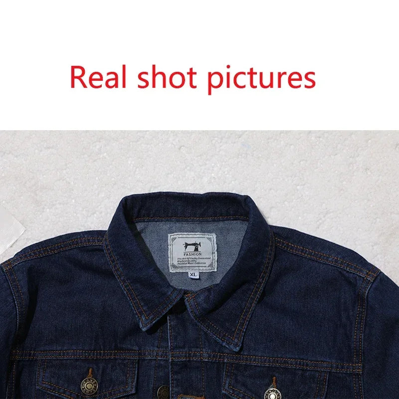 Spring & Autumn New Style Pure Cotton Fashion Blue, Black Men Casual Denim Jacket 
Slim Cowboy Coat