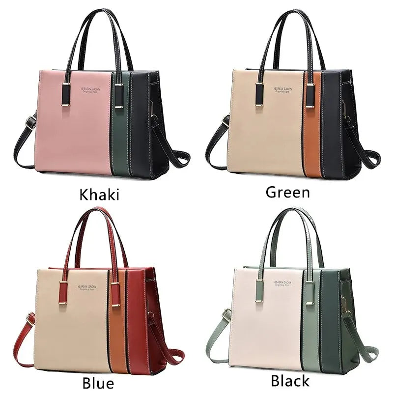 Patchwork Handbags For Women with Adjustable Strap
Top Handle Bag, Large Capacity Shoulder Bag