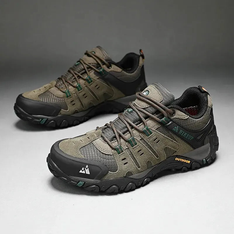 Men's Hiking Shoes with Suede Leather 
Outdoor Shoes, Men Trekking Sneakers