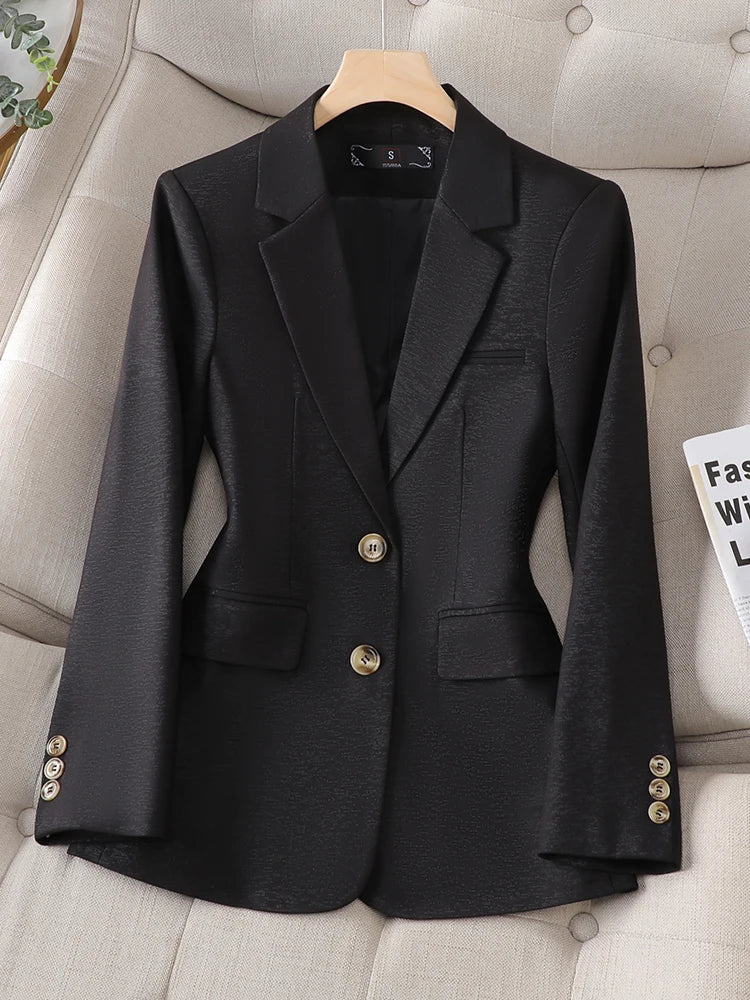 Long Sleeve Autumn & Winter Women Blazer 
Jacket Ladies Single Breasted, Business Work Wear