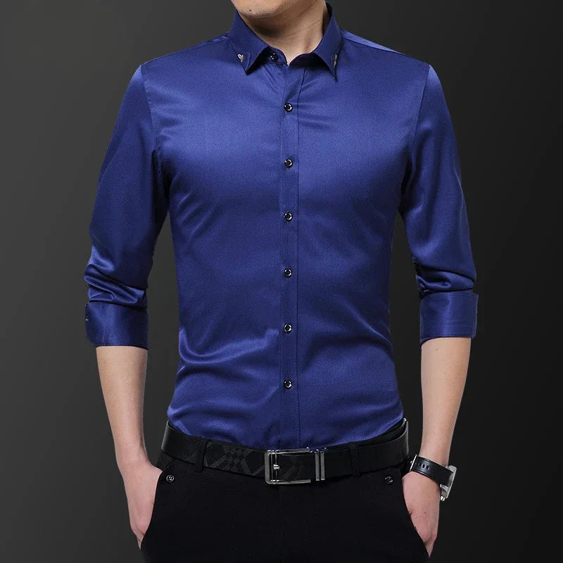 Long Sleeve Men's Shirt 
Slim Business Fashion