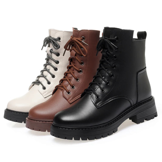 Winter Boots for Women, Non-slip 
Women's Snow Boots with Genuine Leather