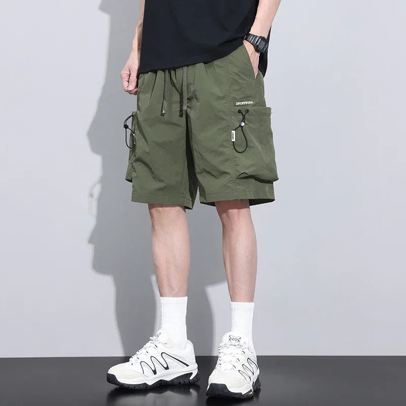 Summer Thin Cargo Men Loose Shorts 
Pocket Baggy Shorts