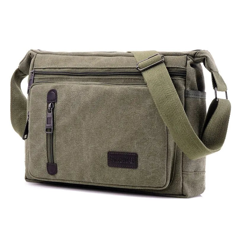 Canvas Shoulder Bag 
Bottle Men & Women Casual Crossbody, Multi Layered bag