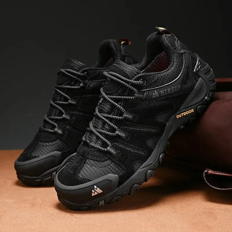 Men's Hiking Shoes with Suede Leather 
Outdoor Shoes, Men Trekking Sneakers