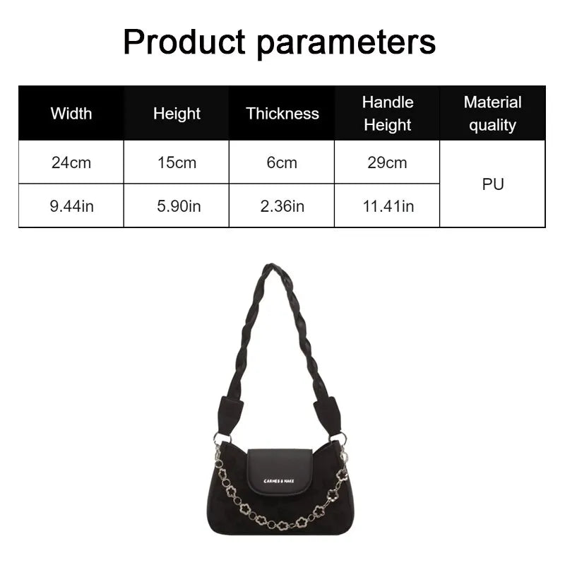 Advanced Chain Women's bag, Texture Shoulder Bag
Embossed Crossbody Small Square Bag