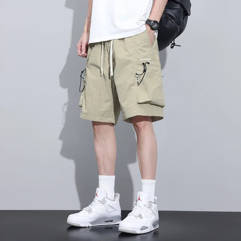 Summer Thin Cargo Men Loose Shorts 
Pocket Baggy Shorts