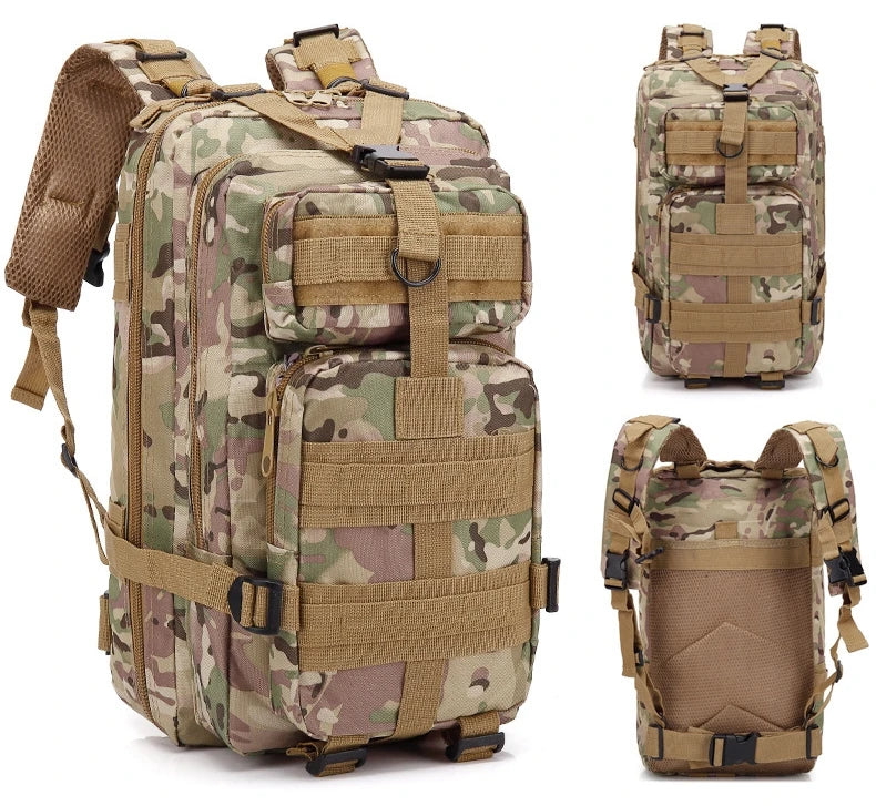 Military Tactical Backpack suits for Travel, Sports 
Camouflage Outdoor bag for Climbing, Hunting, Fishing, Hiking, Army