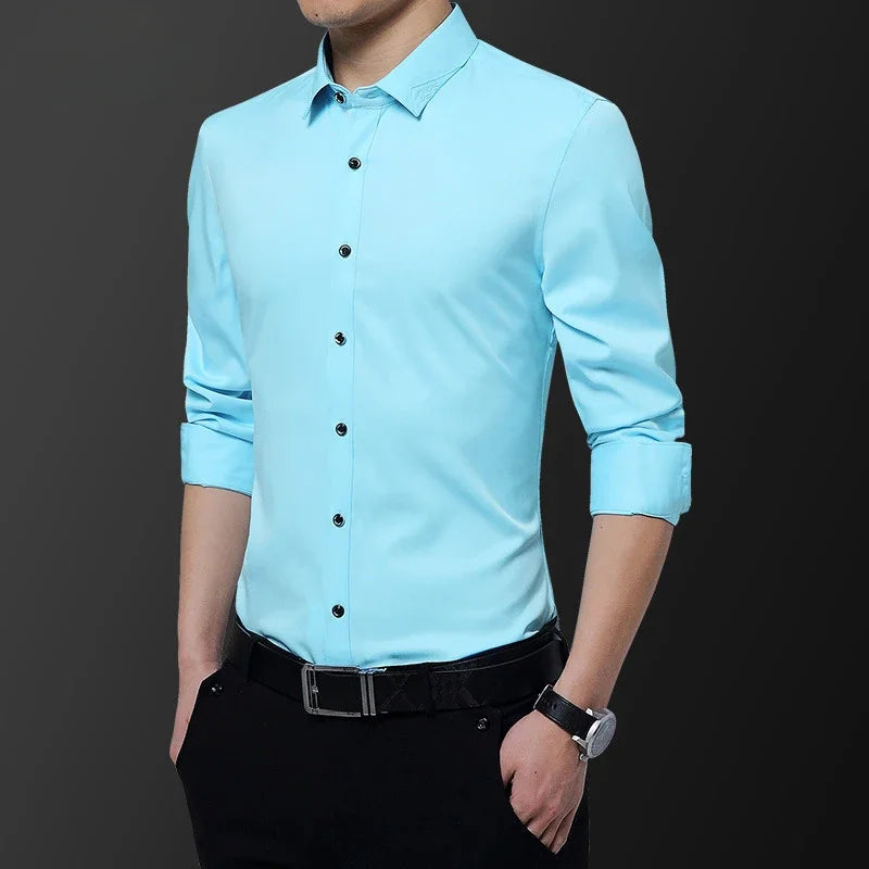 Long Sleeve Men's Shirt 
Slim Business Fashion