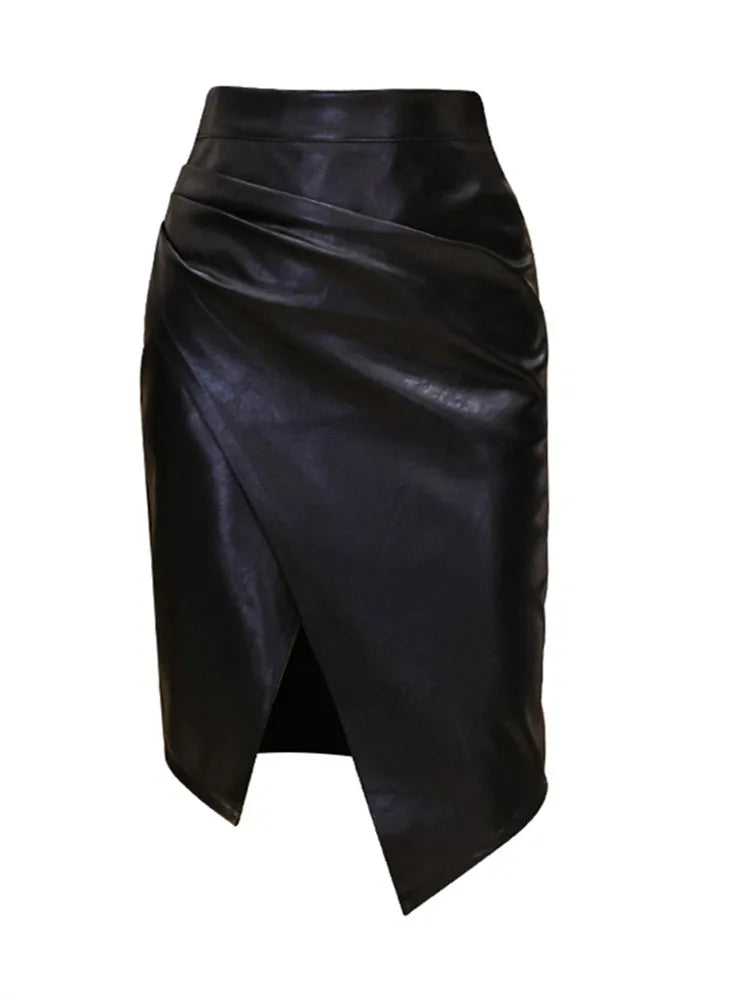 New PU Leather Skirt