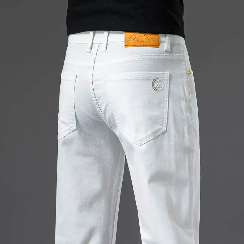 Cotton Stretch Slim Smart Jeans