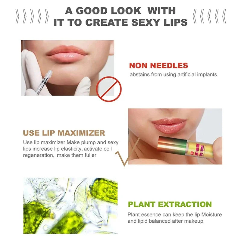 Instant Volumizing Essence Oil, Long Lasting Lip Plumper Oil 
Serum Repair Lip, Fine Lines Increases Elasticity Lip Balm