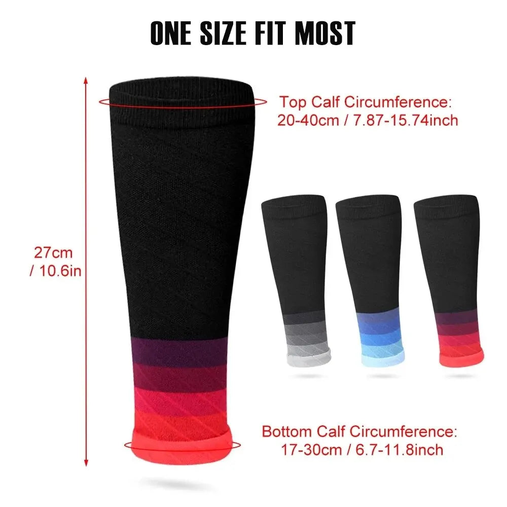 1 Pair Calf Support Compression Sleeves for Women & Men 
Running 20-30mmHg Footless Leg Socks for Outdoor Sports & Marathon