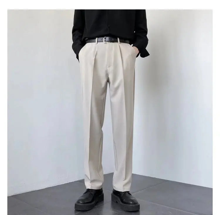 New Draped Straight Men Pants