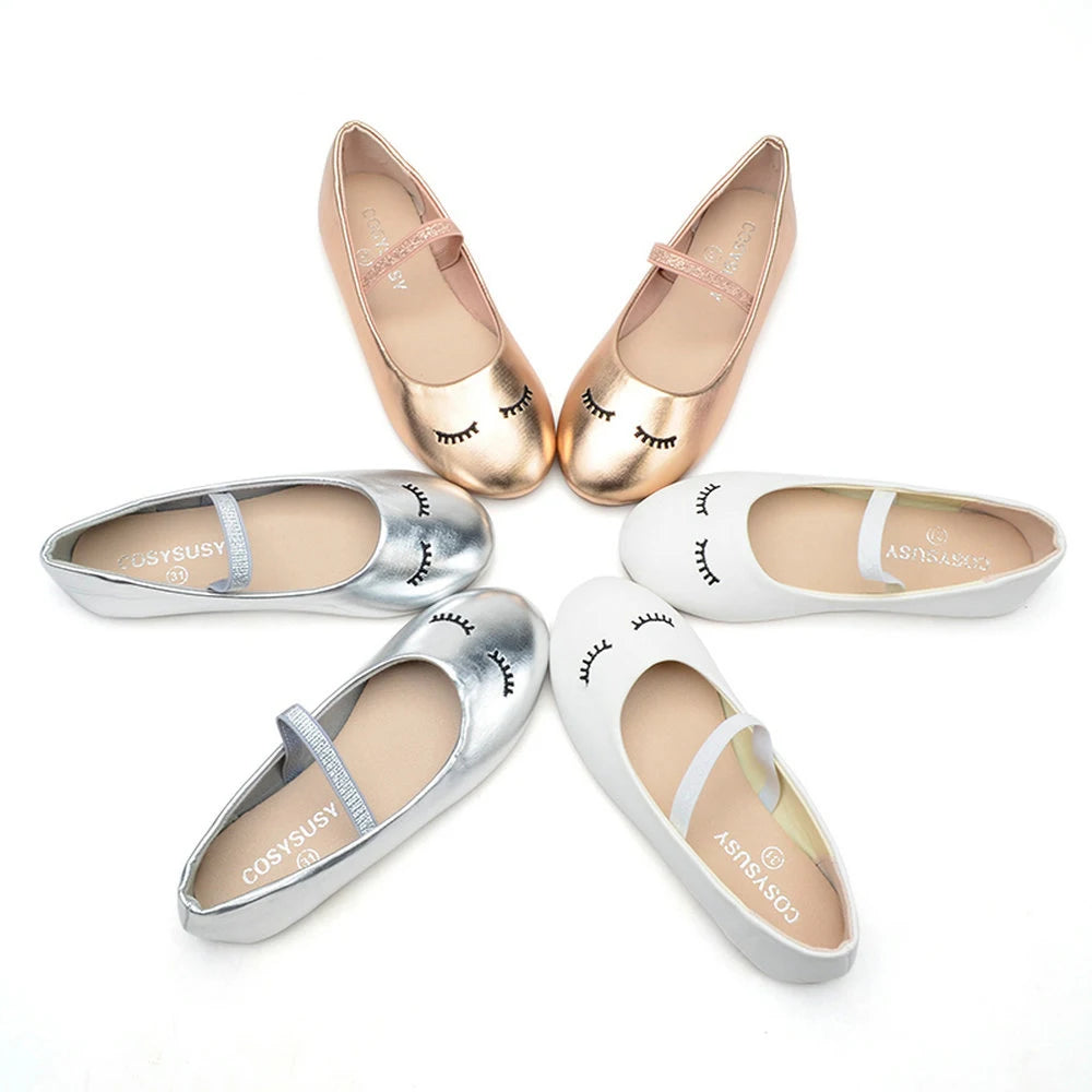 Lovely slip-on princess flats shoes