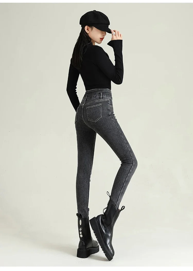 High Waist Women Stretch Skinny Jeans