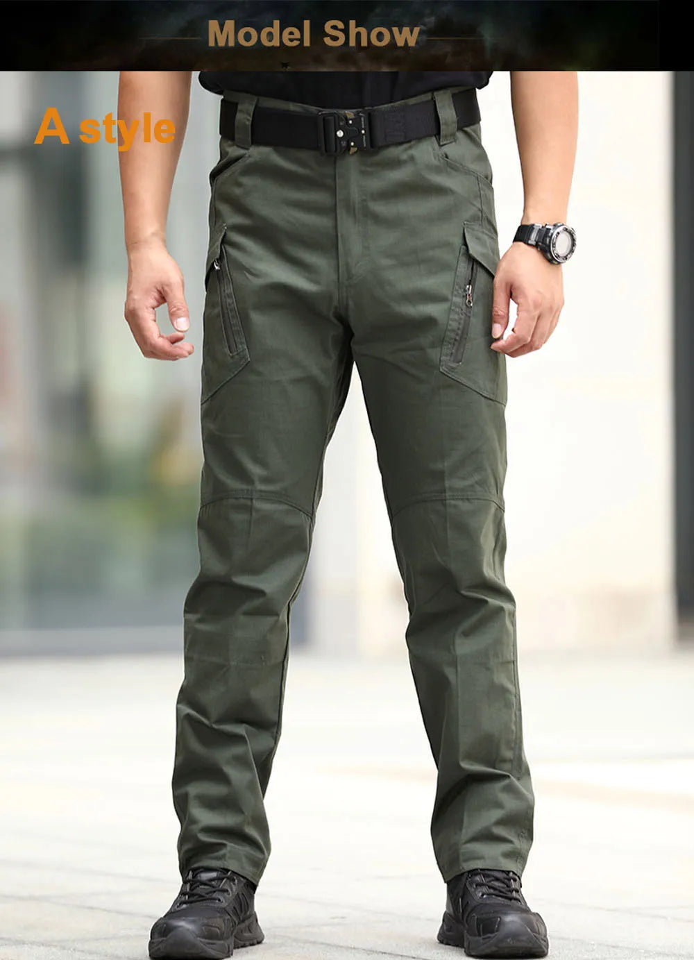 Cargo Pants Classic Outdoor Hiking Trekking Army 
 Joggers Pant Camouflage Military Multi Pocket