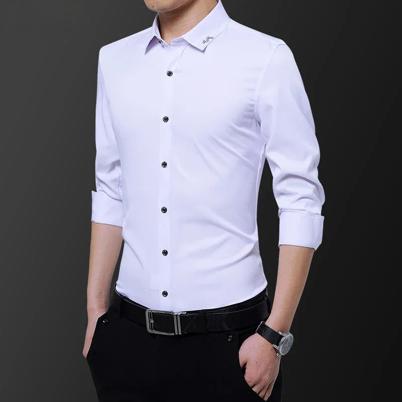 Long Sleeve Men's Shirt 
Slim Business Fashion