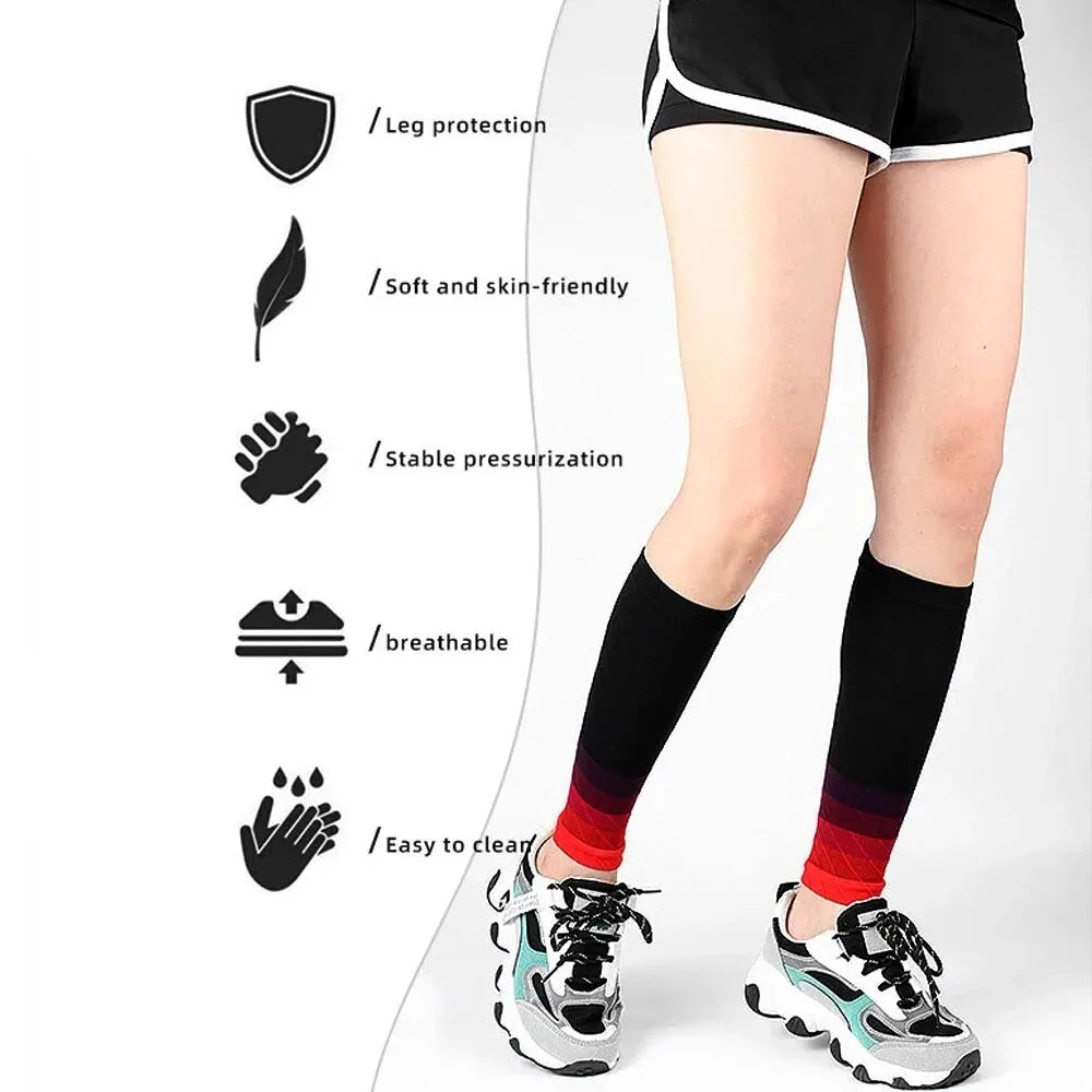 1 Pair Calf Support Compression Sleeves for Women & Men 
Running 20-30mmHg Footless Leg Socks for Outdoor Sports & Marathon