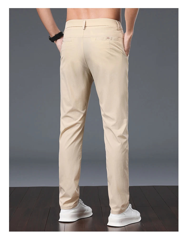 Summer Thin Ice Silk Casual Pants