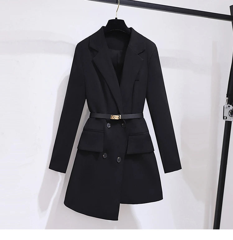 Spring/Autumn Office Lady Double Breasted Coat