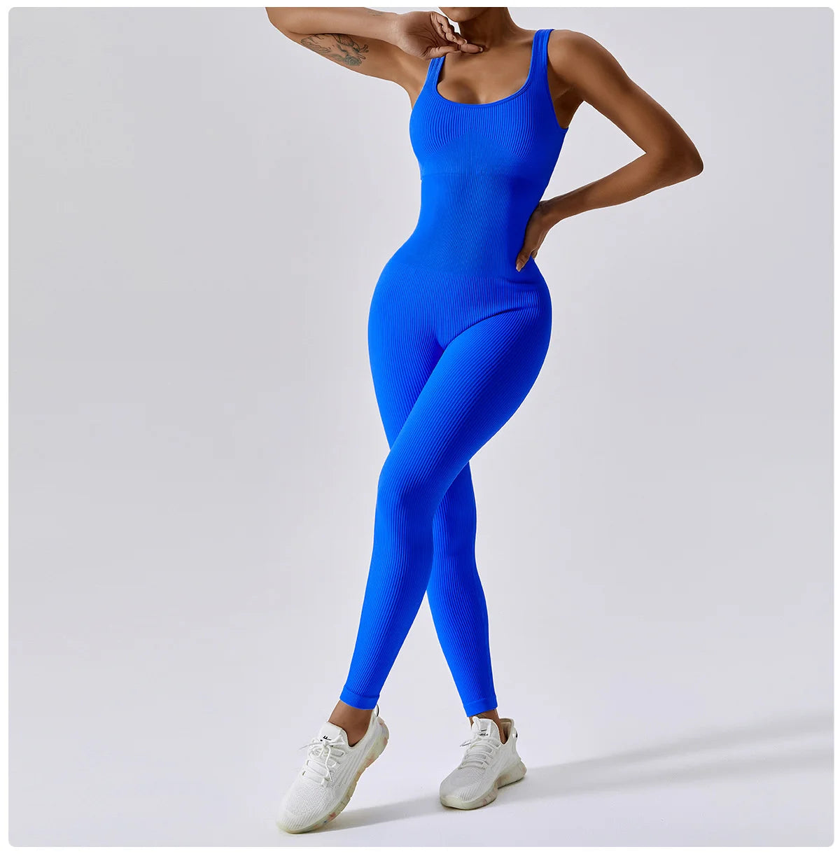 Seamless One-piece Jumpsuit Yoga Suit, Women Dance Romper Fitness Bodysuit 
Workout Siamese Sportswear