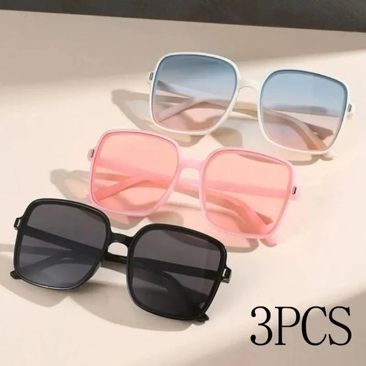 3 pairs Women Glasses UV400
Mirrored Sunglasses Classic Fashion