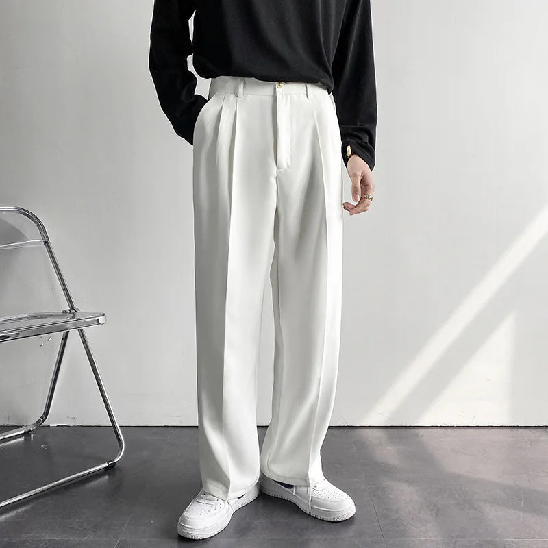 New Draped Straight Men Pants