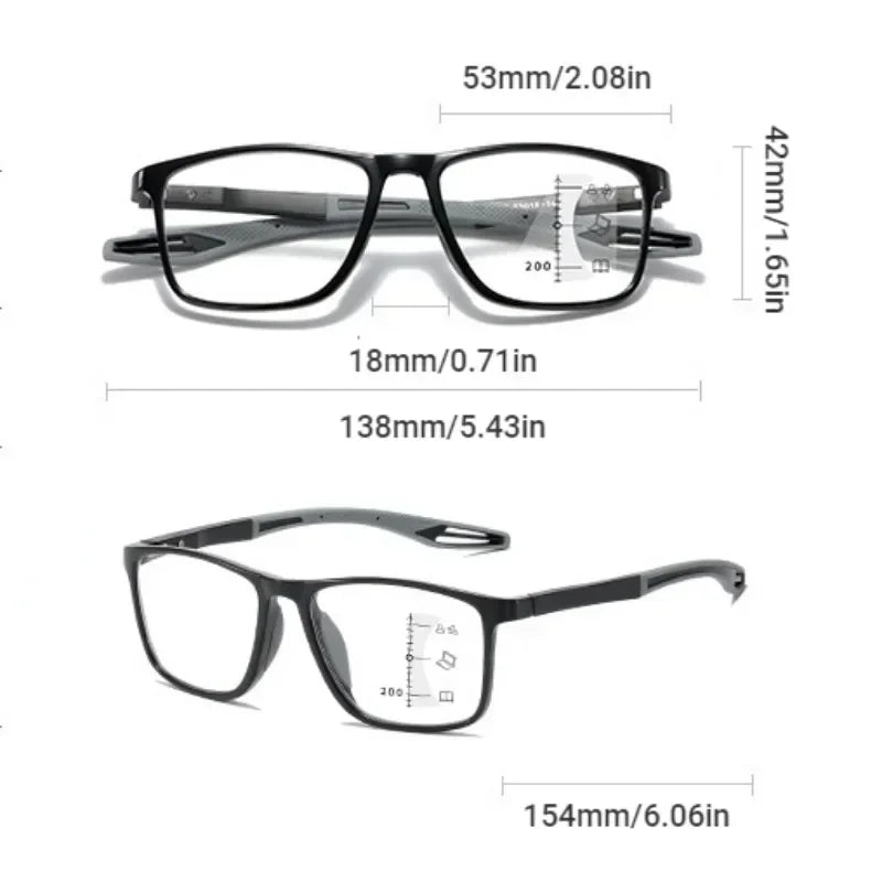 Photochromic Anti-blue Light Multifocal Reading Glasses 
New Progressive Eyewear for Men & Women 
Sports Eyeglasses